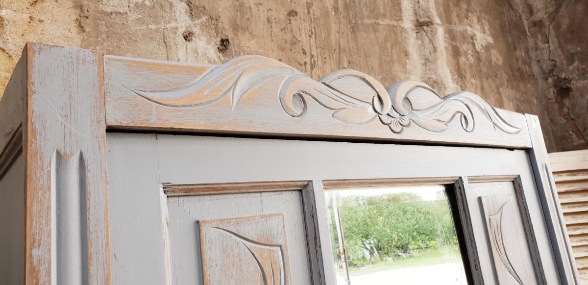 Art-deco style glazed cabinet