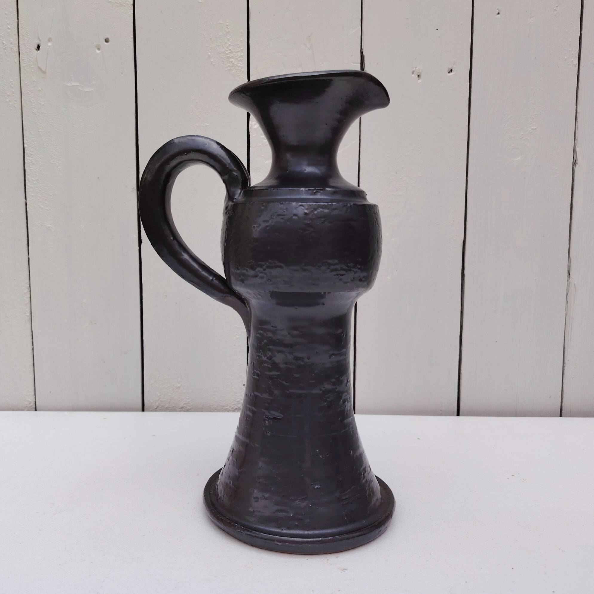 Vintage ceramic pitcher by Jean Marais