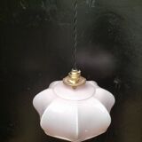 Pink opaline pendant light