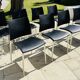 Lot de Chaise Sand 447 cuir noir Desalto