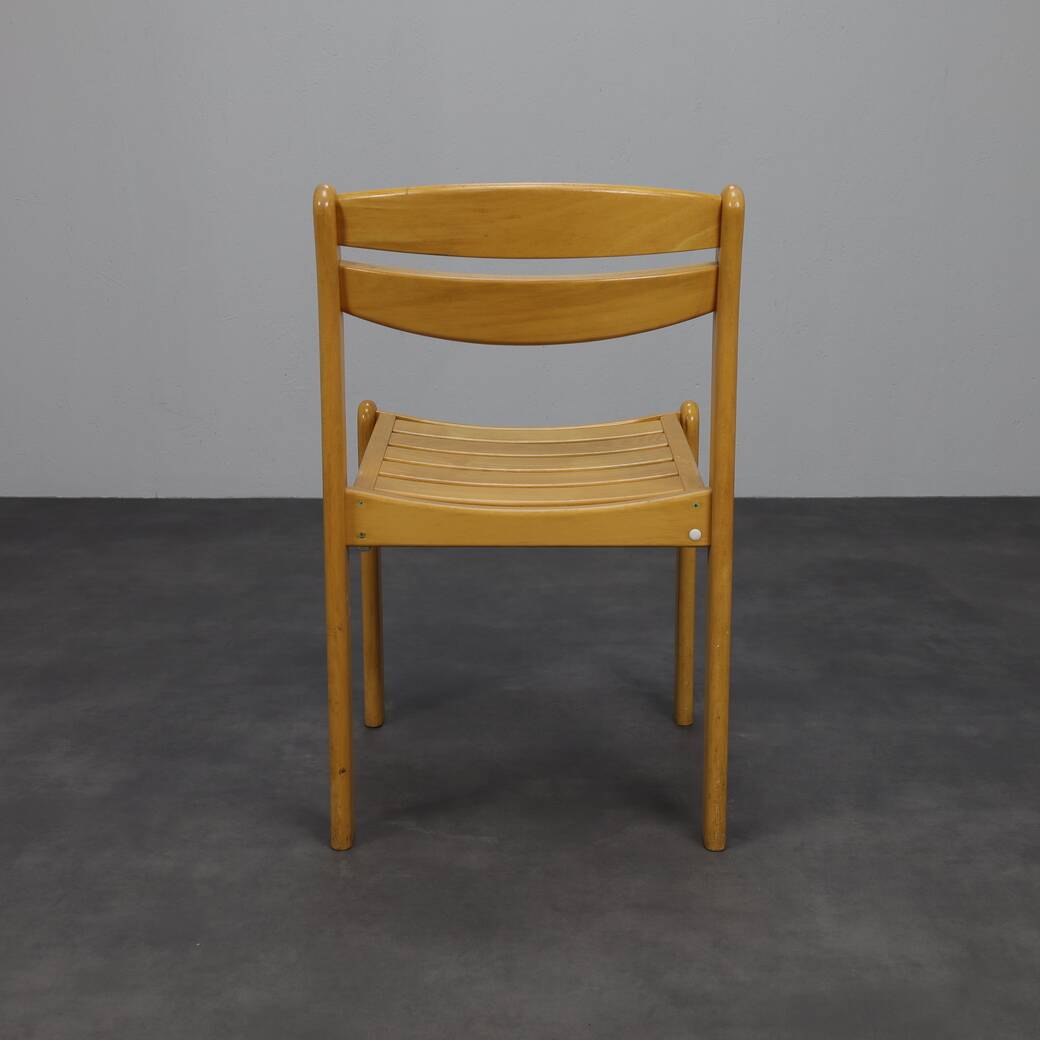 Set of 6 Solid Beech Dining Chairs by Casala, 1970s