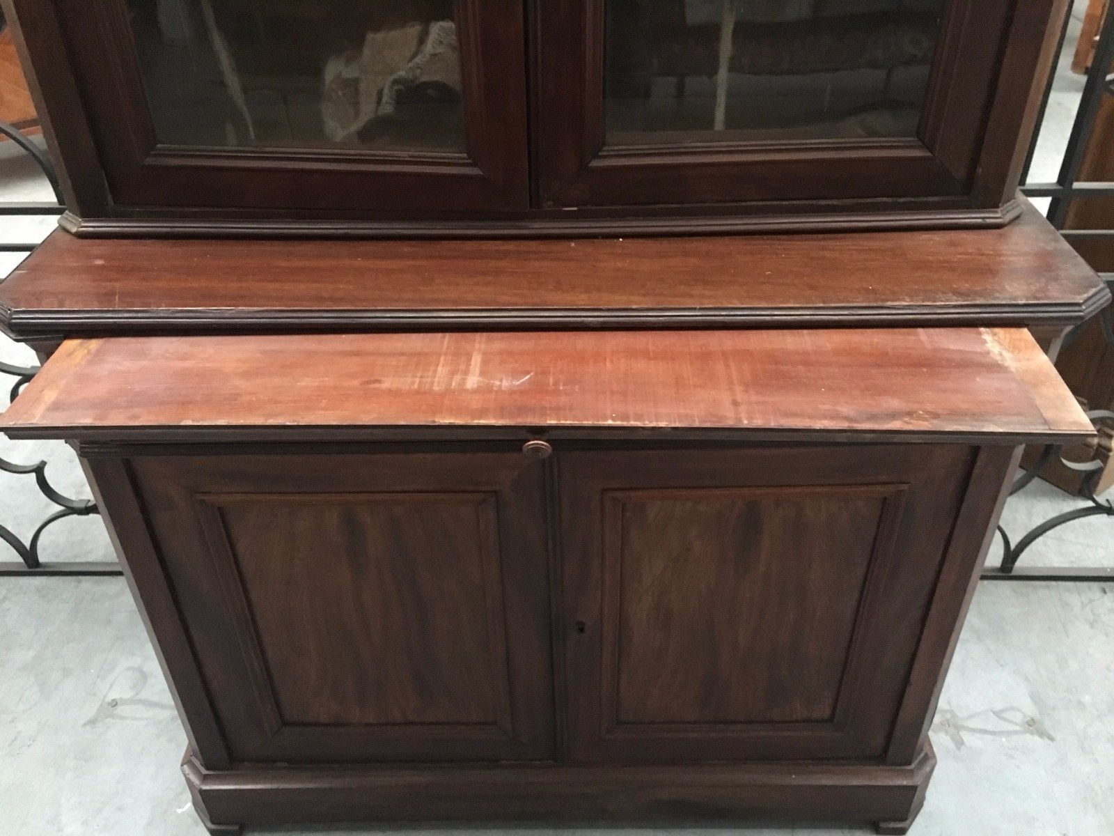 Buffet two Louis Philippe mahogany body