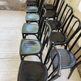Lot 11 black Baumann bistro chairs