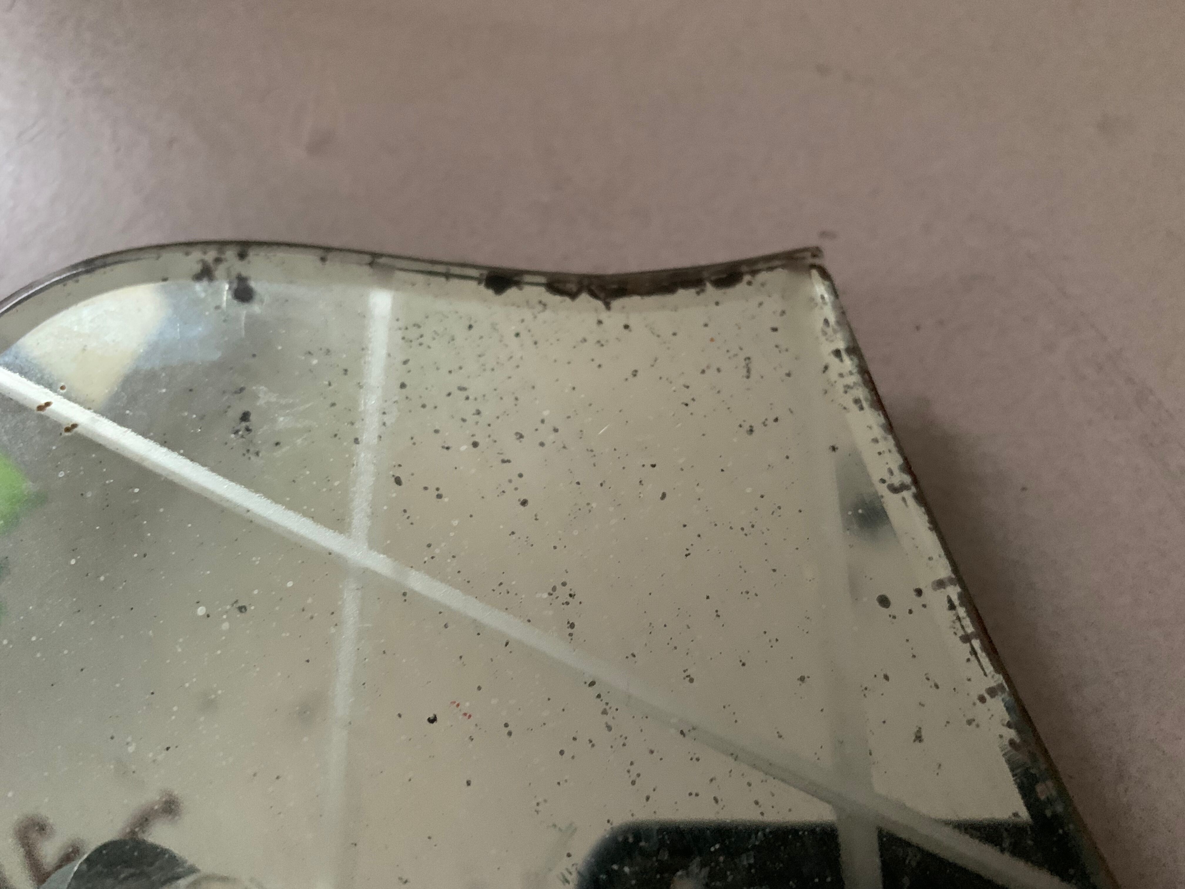 Antique Venetian mirror candle holder