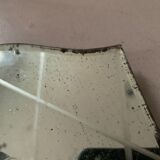 Antique Venetian mirror candle holder