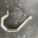 Wall coat rack in old art deco metal