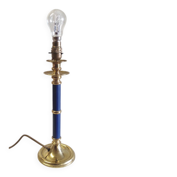 English table lamp base in brass - mid 20th century