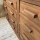 50s pitch pine haberdashery cabinet