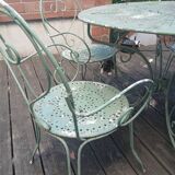 Wrought iron garden table
