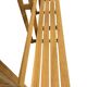 Vintage XL wooden coat rack with bench