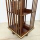 Rotating mahogany and brass library — G. Borgeaud, circa 1900