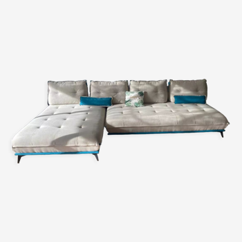 Modular gray sofas