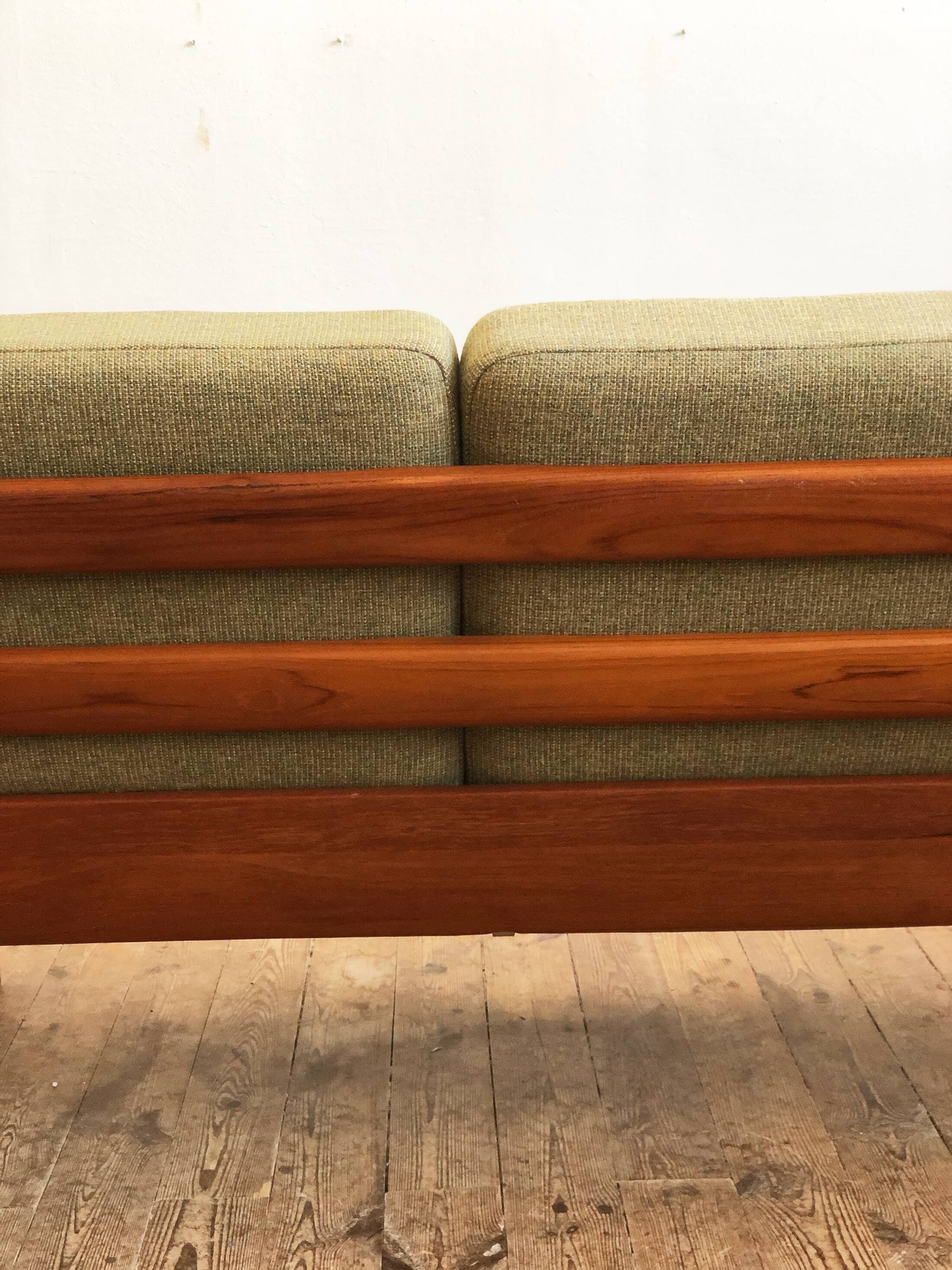 Mid-century modern teak sofa, senator series by Ole Wanscher for Cado