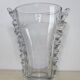 Large oval crystal vase