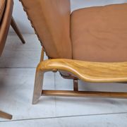 Pair of Scandinavian armchairs attributed to Axel Larsson, circa 1960.