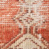 Red & Cream Vintage Persian Runner Rug, 86x265Cm