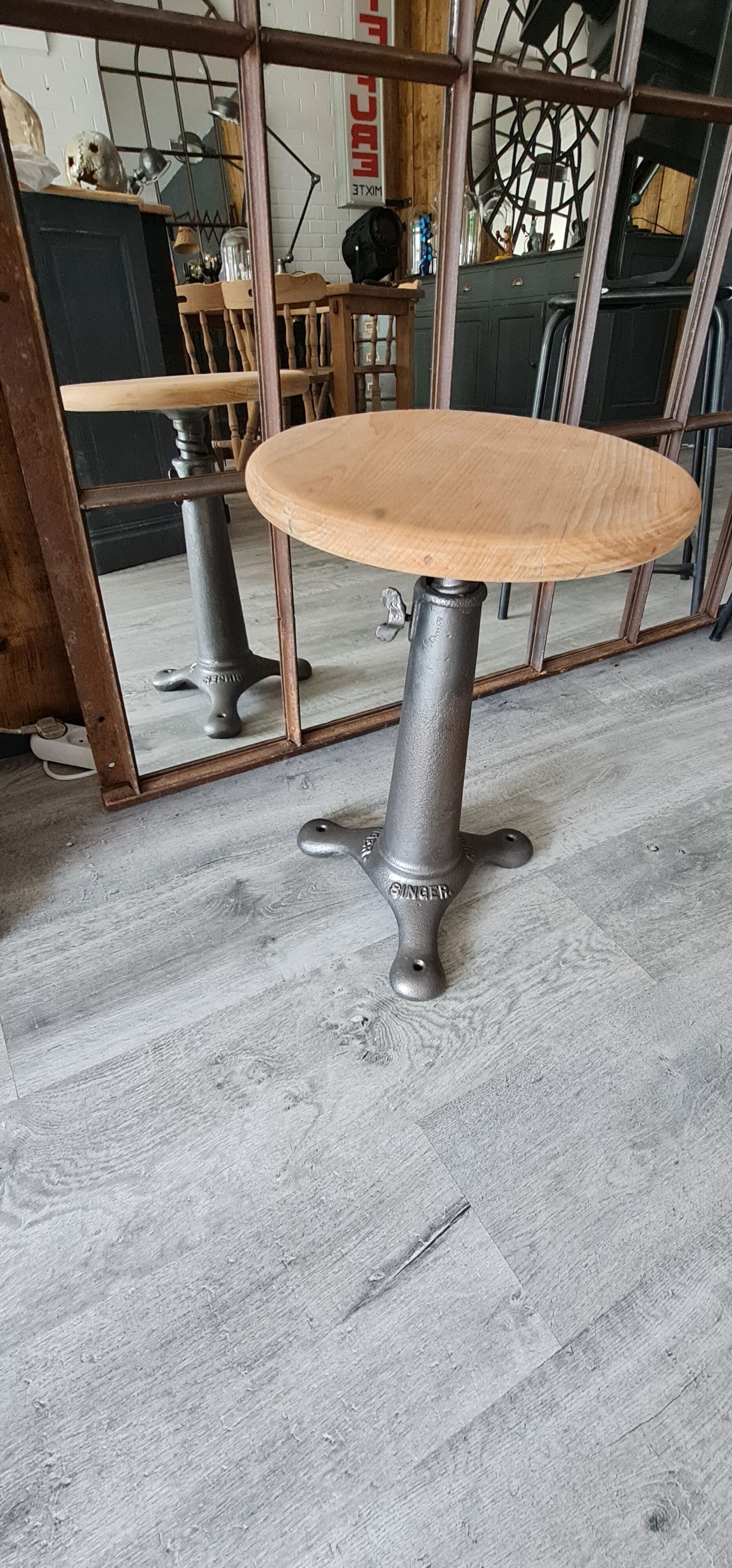 Old singer seamstress stool