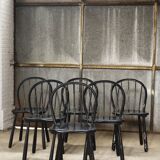 6x 'Windsor' dining chairs by Jørgen Anker Heegaard, Fritz Hansen, 1940