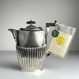 Antique silver-plated coffee pot from Sheffield, 1890s.