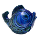 Rimini Blue Ceramic Fish Money Box by Bitossi, Italy