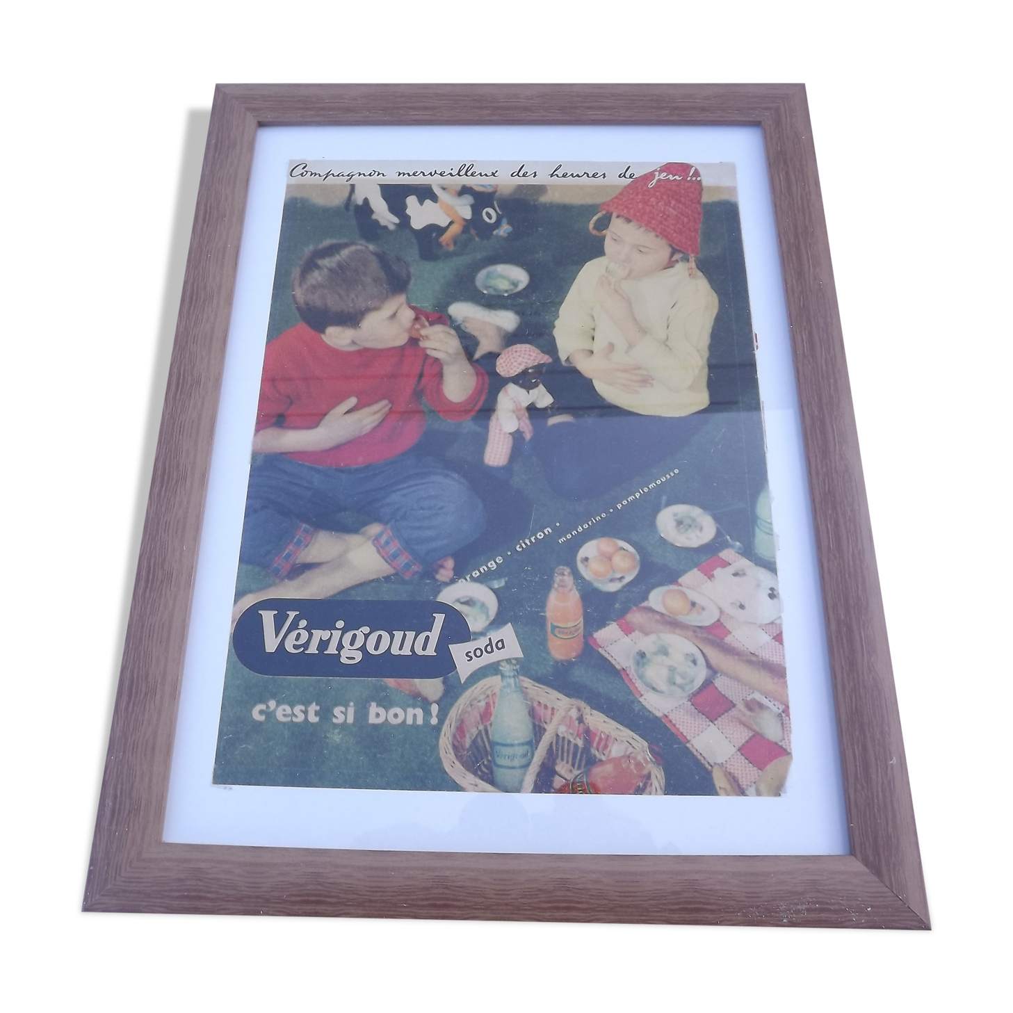 Affiche pub soda Verigoud 1957