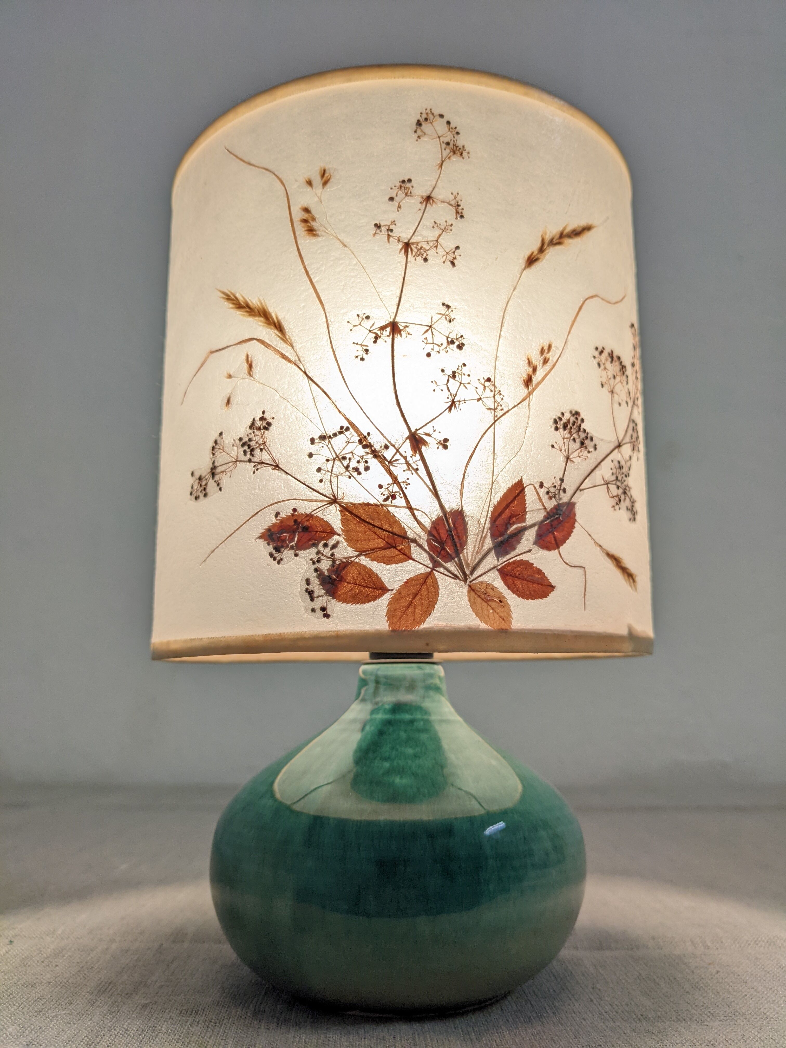 Ceramic bedside lamp from the 60s/70s