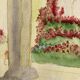 Aquarelle vintage au puits