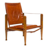 Kaare Klint Safari Chair in Oak and Leather by Rud Rasmussen
