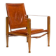 Chaise Safari Kaare Klint en chêne et cuir par Rud Rasmussen