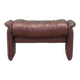 Leather puff, Danish design, 1970s, production: Denmark