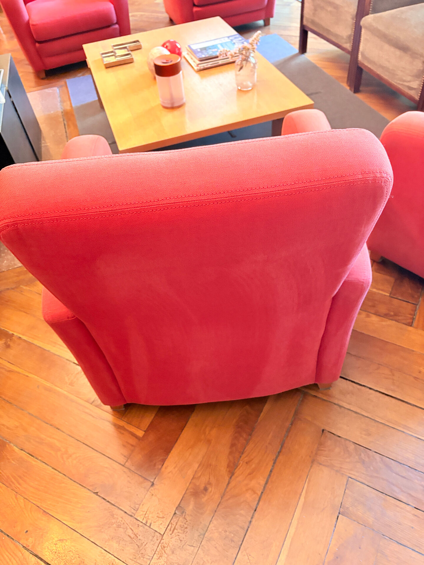 Fabric armchair