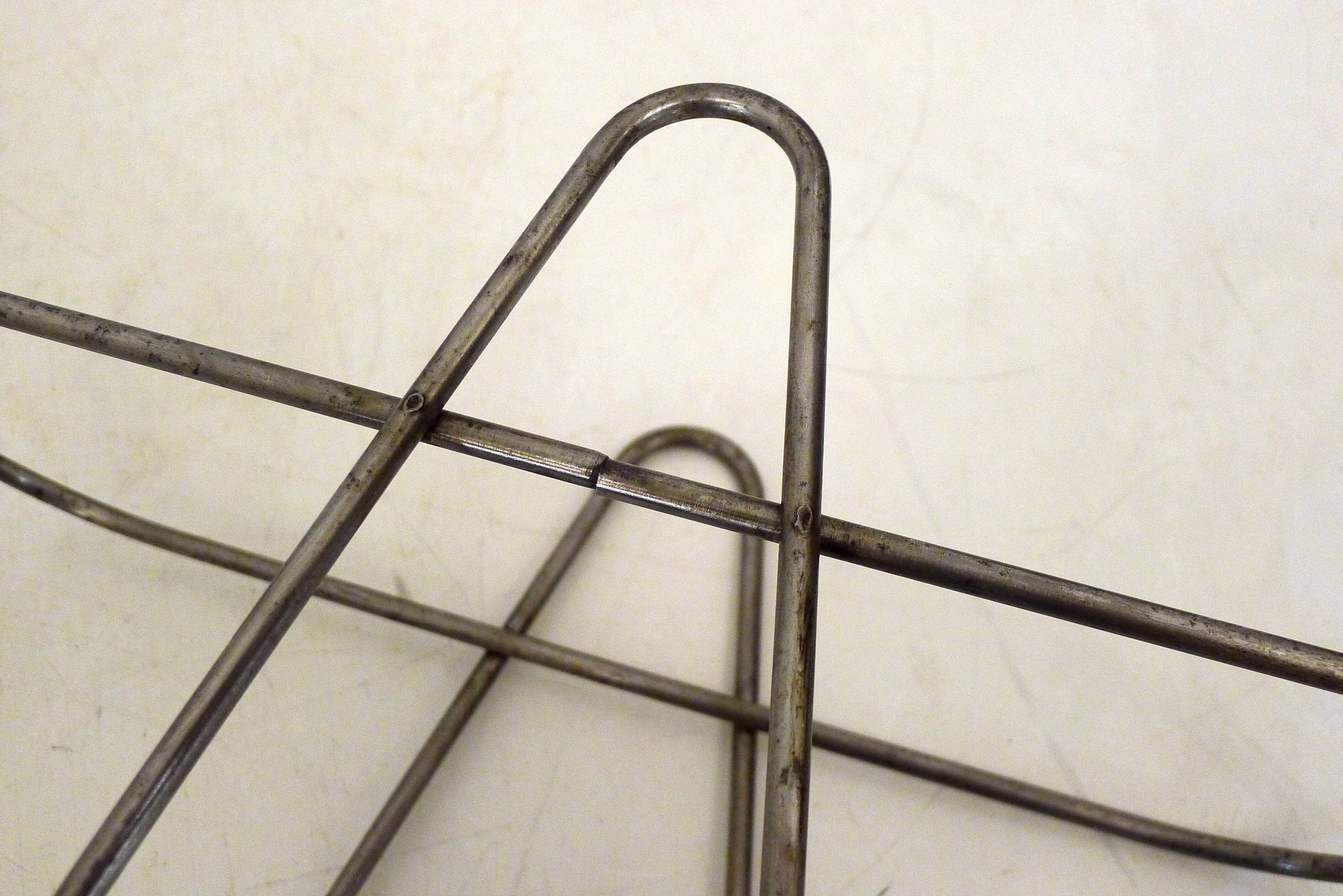 Modernist umbrella stand, Bauhaus style, in metal