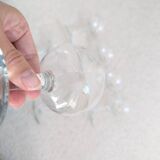 Faceted champagne glasses