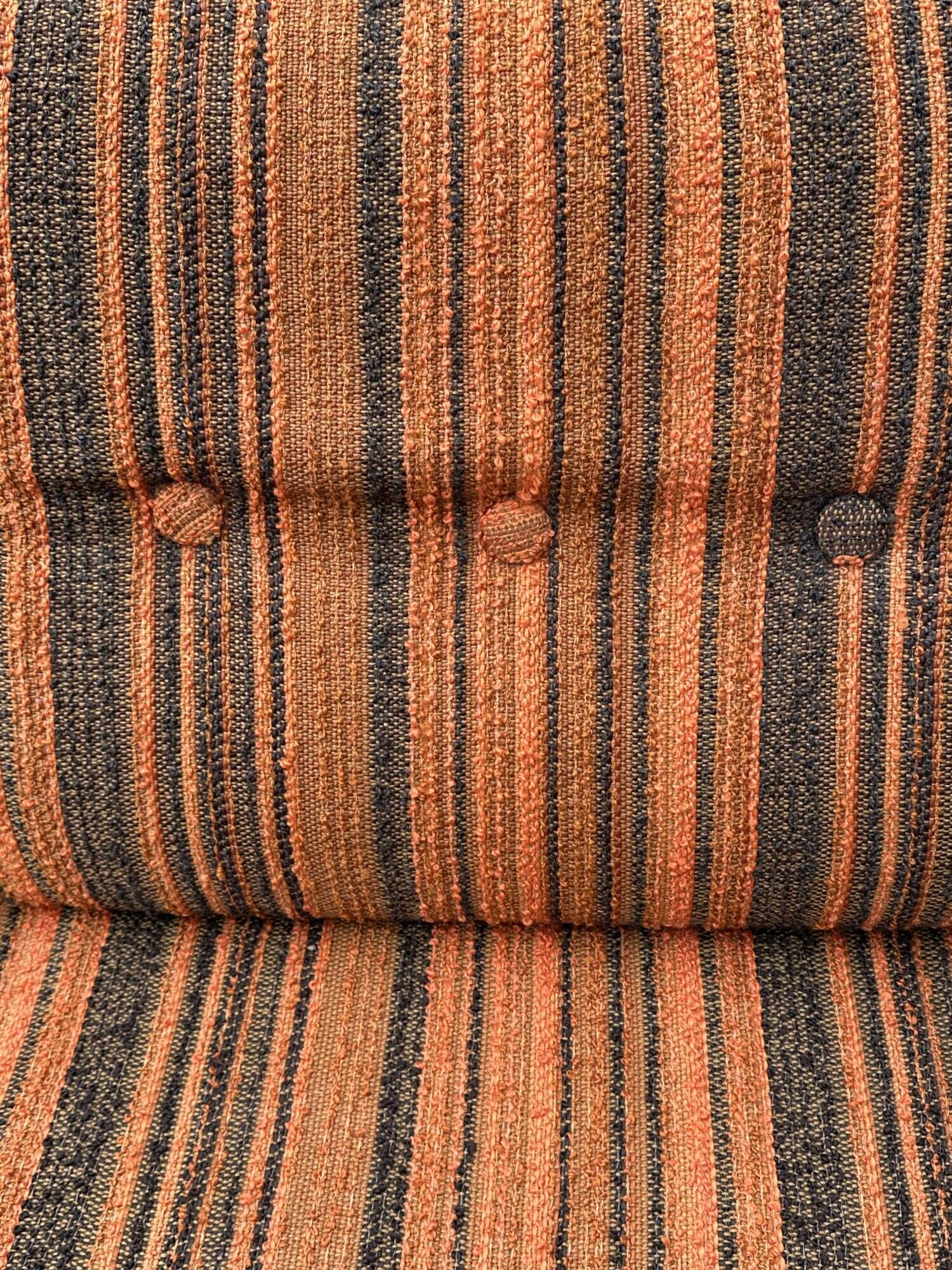 Vintage Scandinavian living room from the 1970s in teak and fabric.
