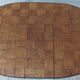 Bistro table in wrought iron and walnut