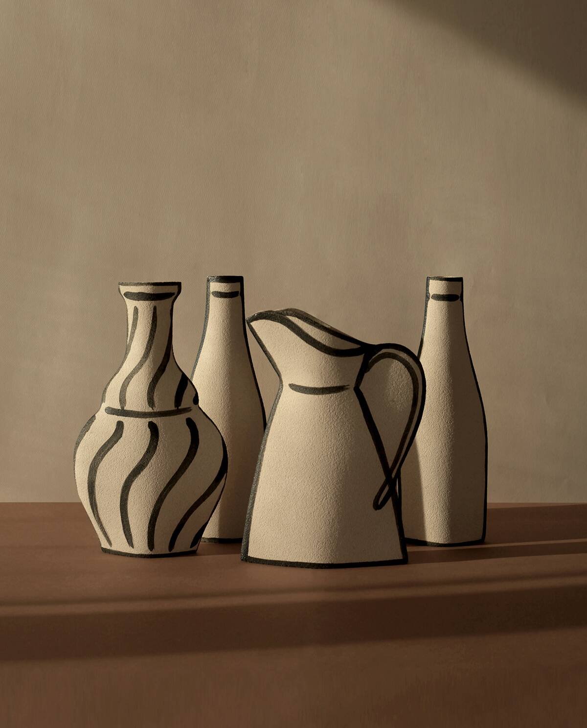 Ceramic Vase 'Morandi Vase - Black'
