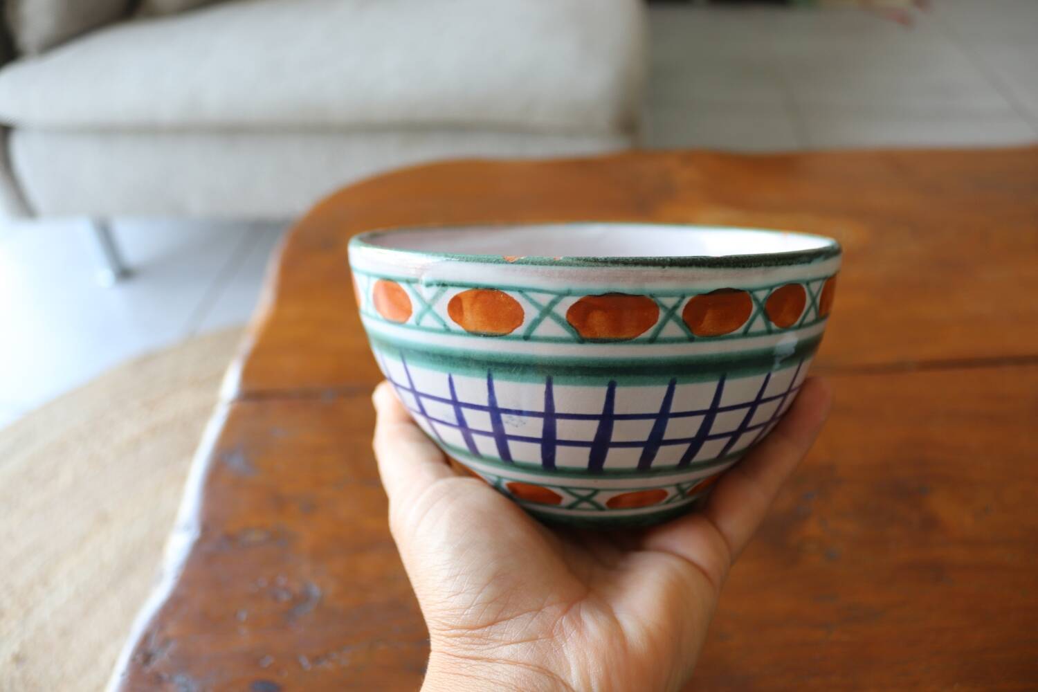 Ceramic bowl signed Robert Picault