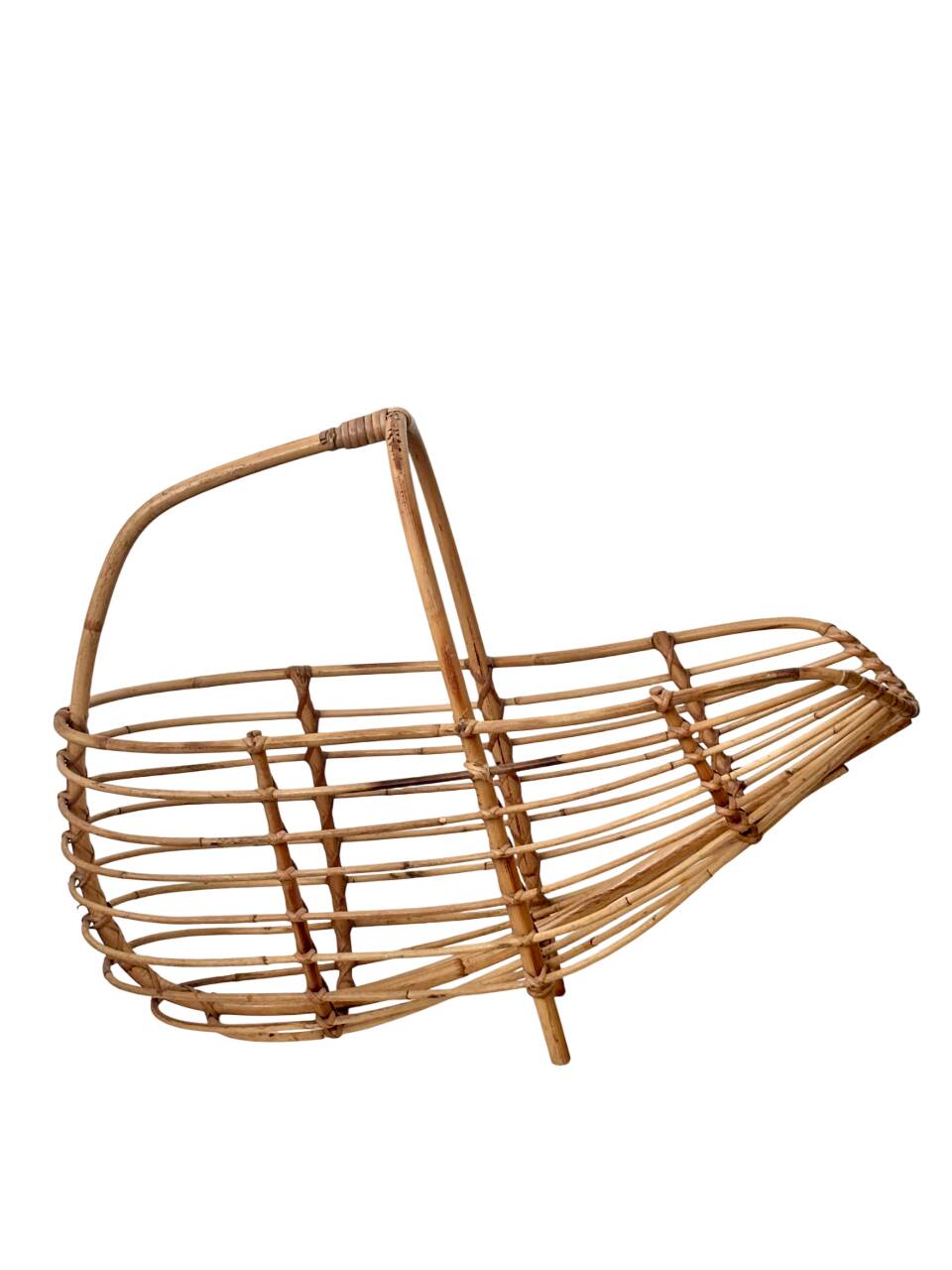 Rattan magazine rack by Franco Albini, 1960