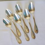 6 vintage silver plated soup spoons hallmarked 2106152
