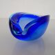 Blue Sommerso Murano Glass Ashtray, Italy, 1960s