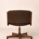 Set of 5 designer office chairs in solid wood