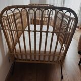 Handmade Saudaura rattan children's bed – Zara Home mattress included.