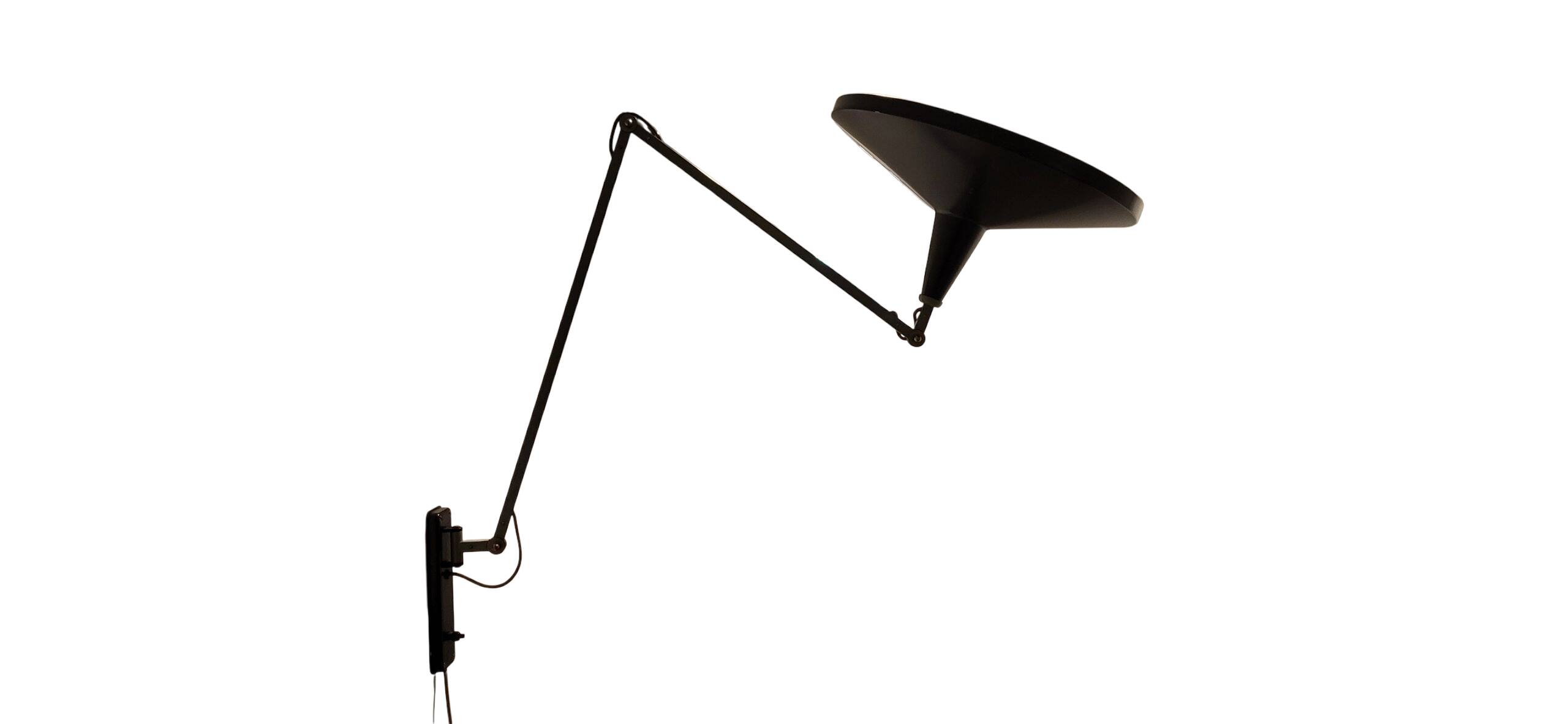 Wim Rietveld for Gispen 4050 'Panama ' lamp in Black, 1955