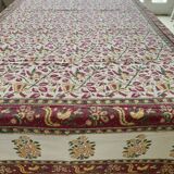 Indian tablecloth and its 6 napkins - Cotton - 220x150 cm