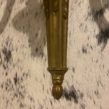 Pair of gilt and chiselled bronze wall lights with 3 lights - Louis XVI style