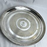 Antique silver-plated metal tray, Cunard Company, England, early 20th century