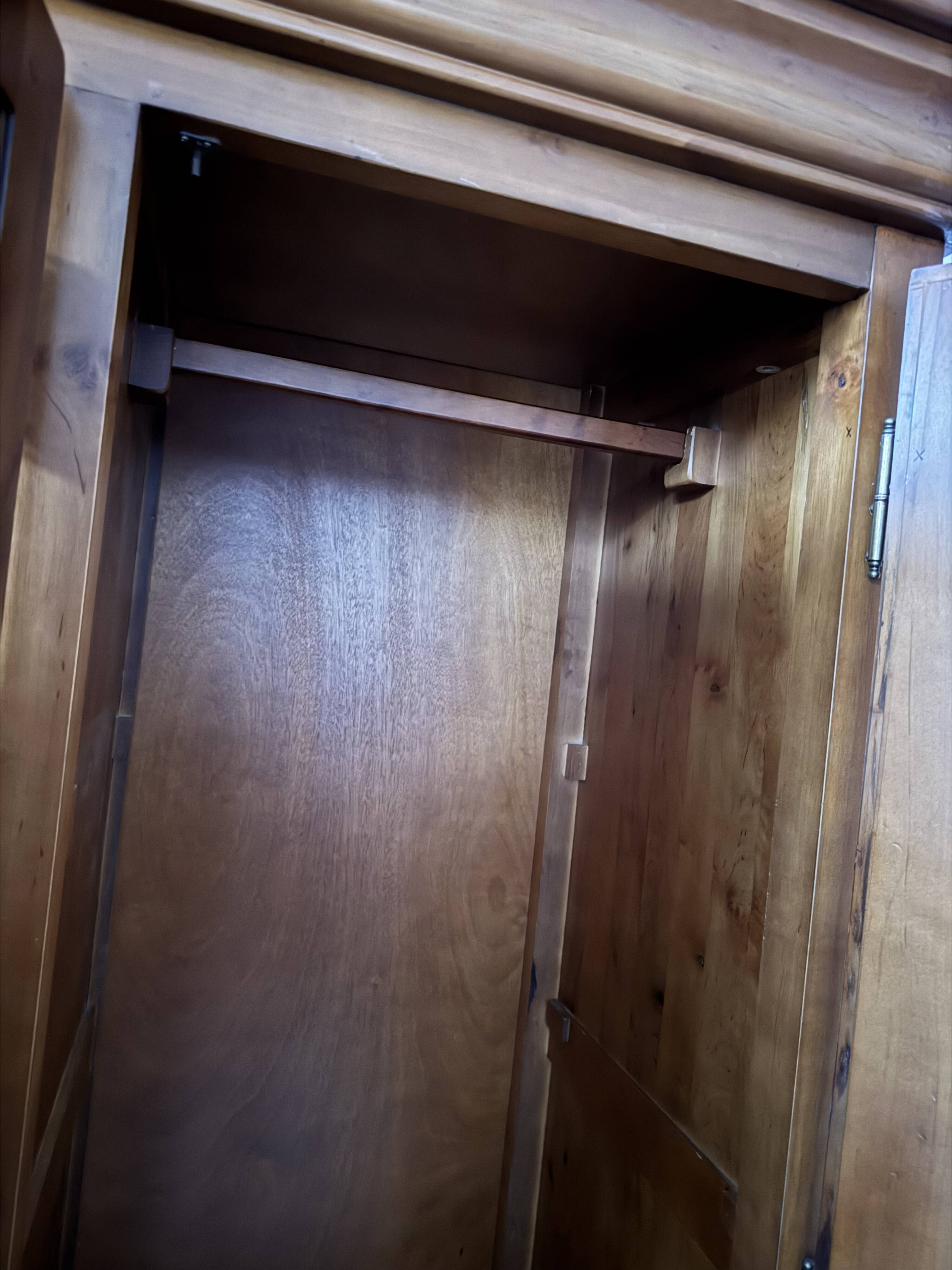 Louis Philippe style cherry wood wardrobe