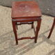 Nesting tables in ironwood with engraved decoration and gold highlights