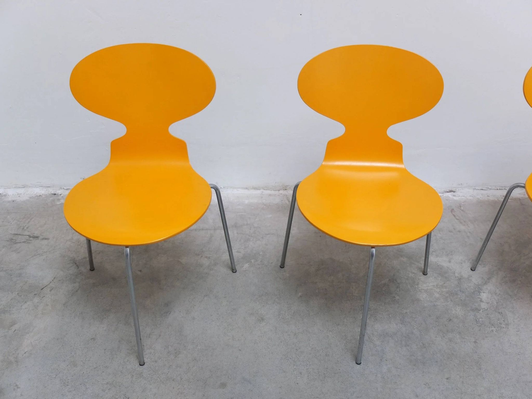 set of 4 'Ant' chairs by Arne Jacobsen for Fritz Hansen, 1974