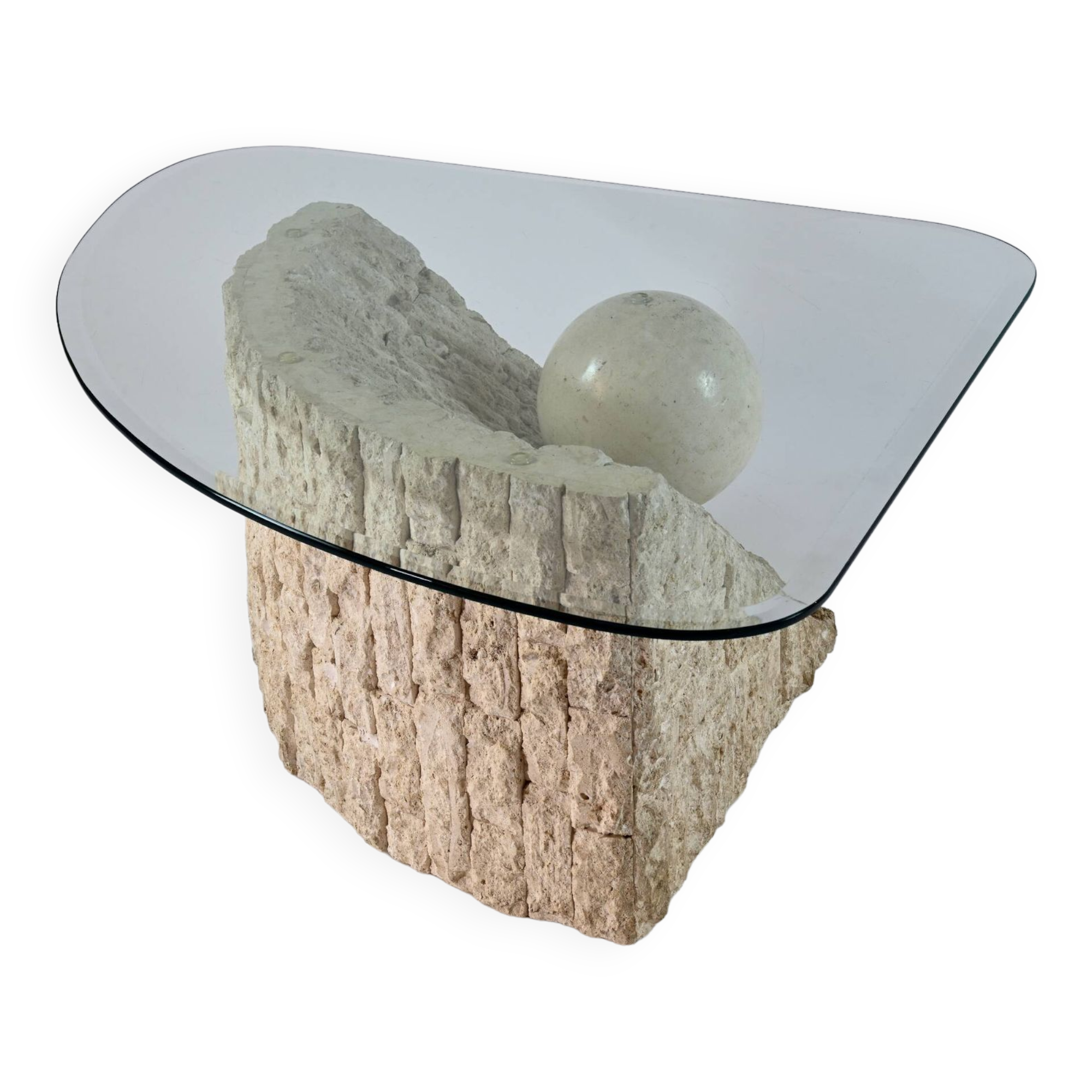 Coffee table, Mactan Stone Coffee Table by Magnussen Ponte, 1980s